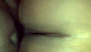 ebony woman bends over for a big ass view in doggystyle position