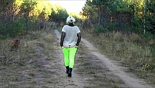 big butts in yellow leggings