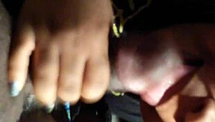 In the early morning, chewy eagerly sucks on a hard cock, taking it deep into her mouth.