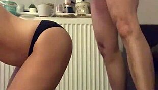 White milf eagerly sucks massive cock