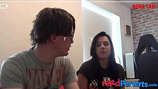 Inked English Slut Sucks Producer's Big Cock in POV Blowjob