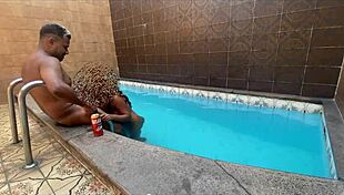 I picked up this sexy tattooed chick at the pool for some hot sex