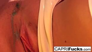 Capri Seductively Fucks London's Tight Pussy