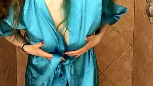 Blonde milf enjoys a relaxing wet shower