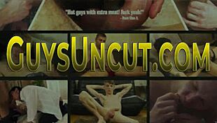 european teen with uncut cock jerks off hard