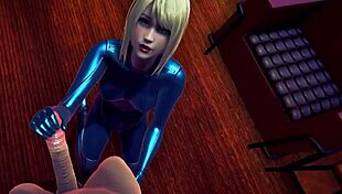 Girl in blue swimsuit gets fucked anally and cums outside