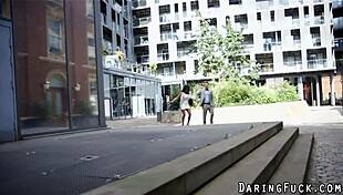 Watch this busty euro babe get railed in heels and lingerie