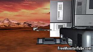 I ate out that 3D blonde babe before she sucked my cock