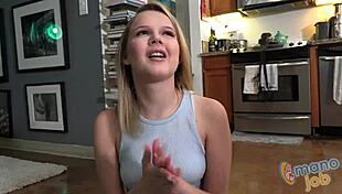 Is your babysitter giving messy handjobs like Coco Lovelock in POV?