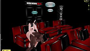 Enjoying a diversion with my sister at the cinema