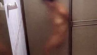 Hidden camera catches bathroom activity in vertical view