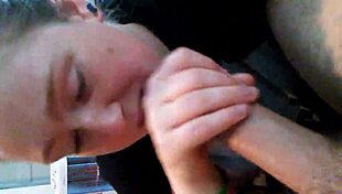 Blonde's Tit Sucked by Teasing Lover