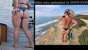 lisa aranha was sensualizing and almost fell down the stairs