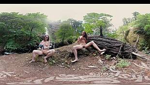 i can't believe endza and sierra, those yanks babes, are masturbatin' to orgasmz in vr outdoors.