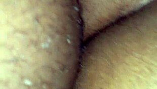 Bent over in doggystyle position, she receives a wet creampie filling her deeply