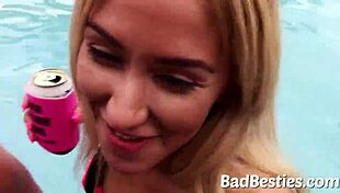 Attractive Teen 18+ Sucking Cock And Rammed At Party