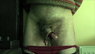 watch me cum standing without hands using estim for intense orgasm