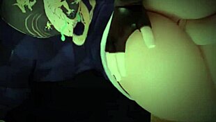 akali engages in lesbian hentai 3d action