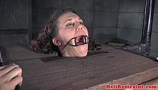 Submissive Babe Punished With Bastinado In Garage