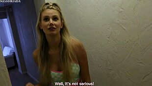 Her bed creaks as husband fucks her big tits and cums 😘