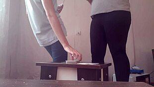 Lesbian Girl Performs Cunnilingus After Losing Card Game