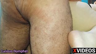 Curious blonde arabian nympho performs blowjob before anal plug and big ass fucking