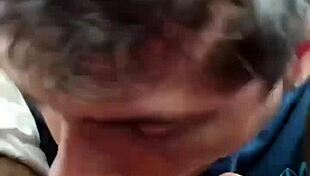 oh wow, the uber driver squeezed his dick during the ride, and i sucked his thick cock!