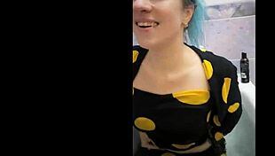 she didn't let me pee in the bathroom, only in her mouth and on her face, nice wet dress