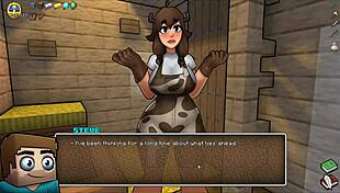 lovely bride rides in wild minecraft hentai parody wedding scene