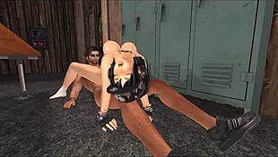 Falara's Intense Fuck in a Locker Room