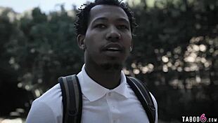 Brunette teen with tattoo gets ass fucked by black boyfriend while jealous friend watches