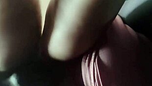 Fucking the tight ass of the young bride in the car