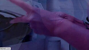 Обсебен съм от големите цици на Ришел Райън и лапданс преди да яхне огромния му кур