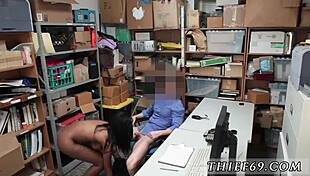 russian police uniform experiencing first time interracial encounter in hardcore setting