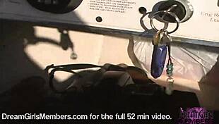 hot blonde enjoys naked fun on a miami boat