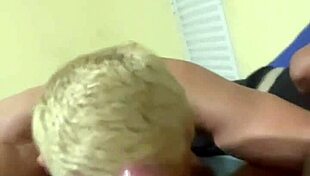 Young Guy Sucks Two Big Cocks At Home For Drinks