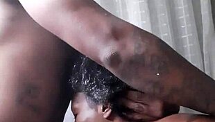 homemade bathroom session with a black couple