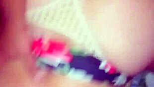 this mature woman masturbates her pussy in a homemade video