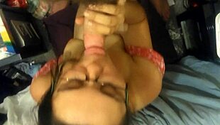 Bold blowjob with intense sucking and cumshot