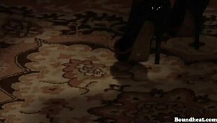 Curvy Big-Boobed Girls Whip Innocent Lesbian in Bondage