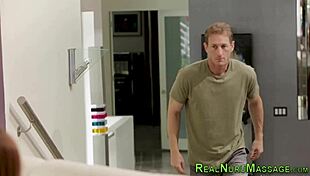 Redhead Masseuse Provides Massage