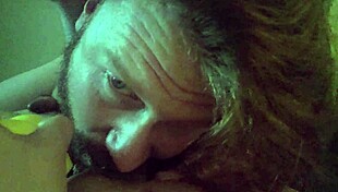 two blonde and redhead milfs with piercings share blowjobs and licks on a big cock 😏