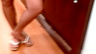 blonde teen captured in candid hidden moments of hotness