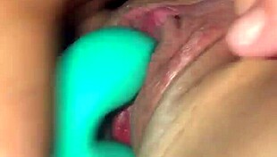 Cougar Wife And Husband Engage In Messy Mutual Masturbation With Toys Leading To Cumshot