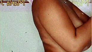 I admire Morena's big tits in the shower