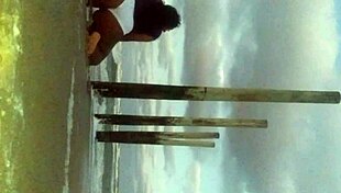 ebony babe takes multiple shots of her tits and ass 😍