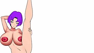 Feel the adorable slut's big tits in this anime fantasy.