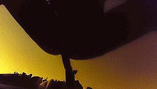 janna love cute sexy crossdresser plays hard with 11 inch dildo on homemade scene