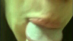 Trans Delivers Sloppy Blowjob!