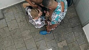 Intense Brazilian Gay Voyeur Caught Barebacking Behind Scenes